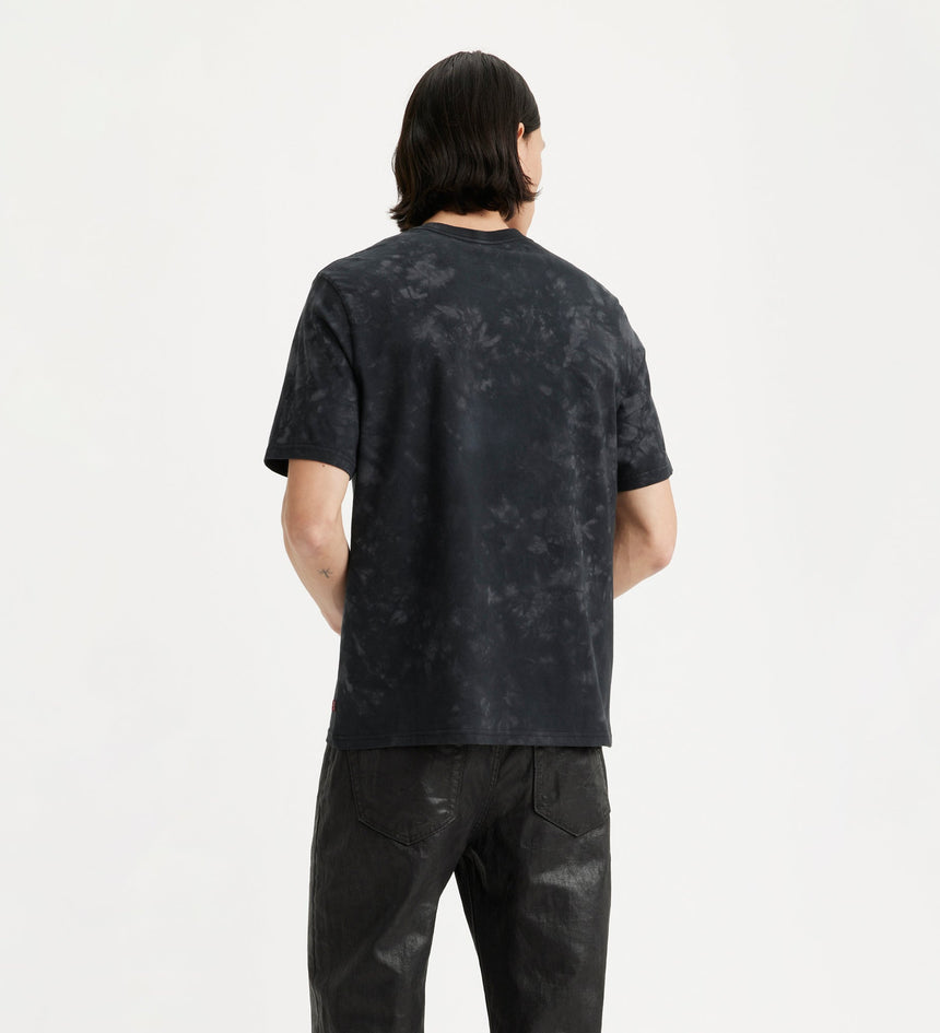 levi's® 鬆身短袖印花t-shirt | 男裝 161431021S- Headline Logo Wash Caviar - Black – Levi's 香港
