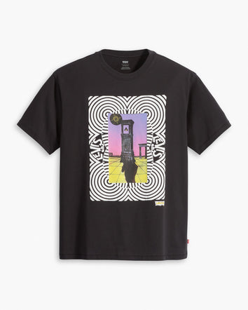 levi's® 印花復古版型t-shirt | 男裝 873730078S- Surreal Clock Caviar - Black  – Levi's 香港