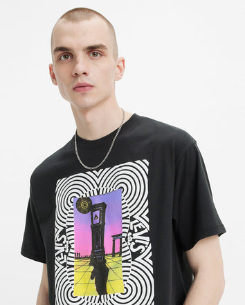 levi's® 印花復古版型t-shirt | 男裝 873730078S- Surreal Clock Caviar - Black  – Levi's 香港