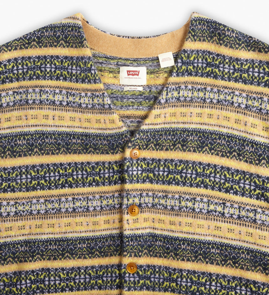 levi's® men's coit boxy cardigan A07090020XS- Chilton Fairisle Golden OcHigh Risee – Levi's Hong Kong