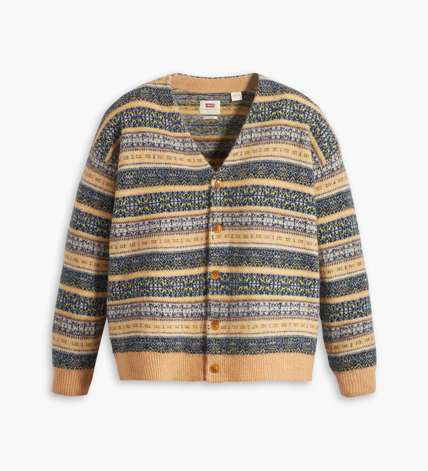 levi's® men's coit boxy cardigan A07090020XS- Chilton Fairisle Golden OcHigh Risee – Levi's Hong Kong