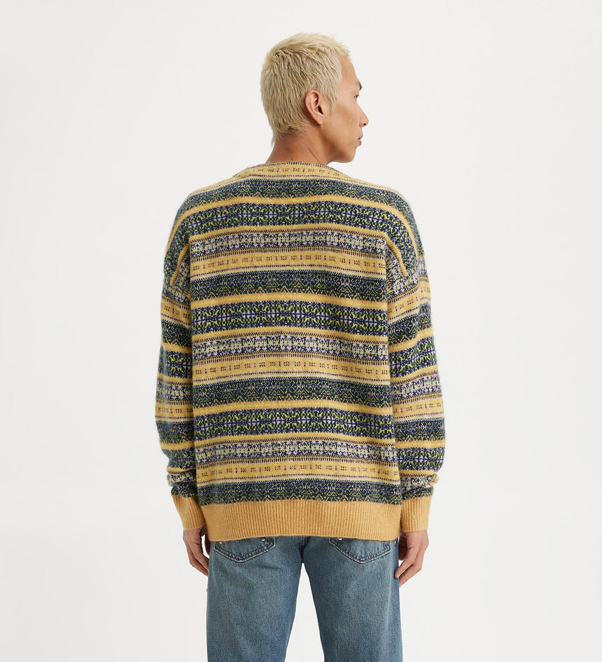 levi's® men's coit boxy cardigan A07090020XS- Chilton Fairisle Golden OcHigh Risee – Levi's Hong Kong