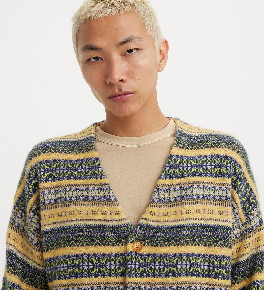 levi's® men's coit boxy cardigan A07090020XS- Chilton Fairisle Golden OcHigh Risee – Levi's Hong Kong