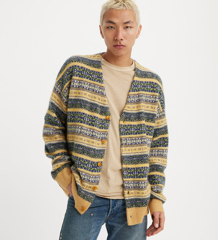 levi's® men's coit boxy cardigan A07090020XS- Chilton Fairisle Golden OcHigh Risee – Levi's Hong Kong