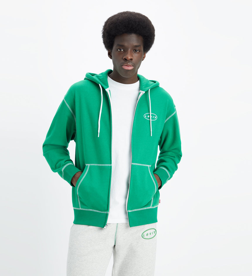 Levi men's zip hoodie clearance