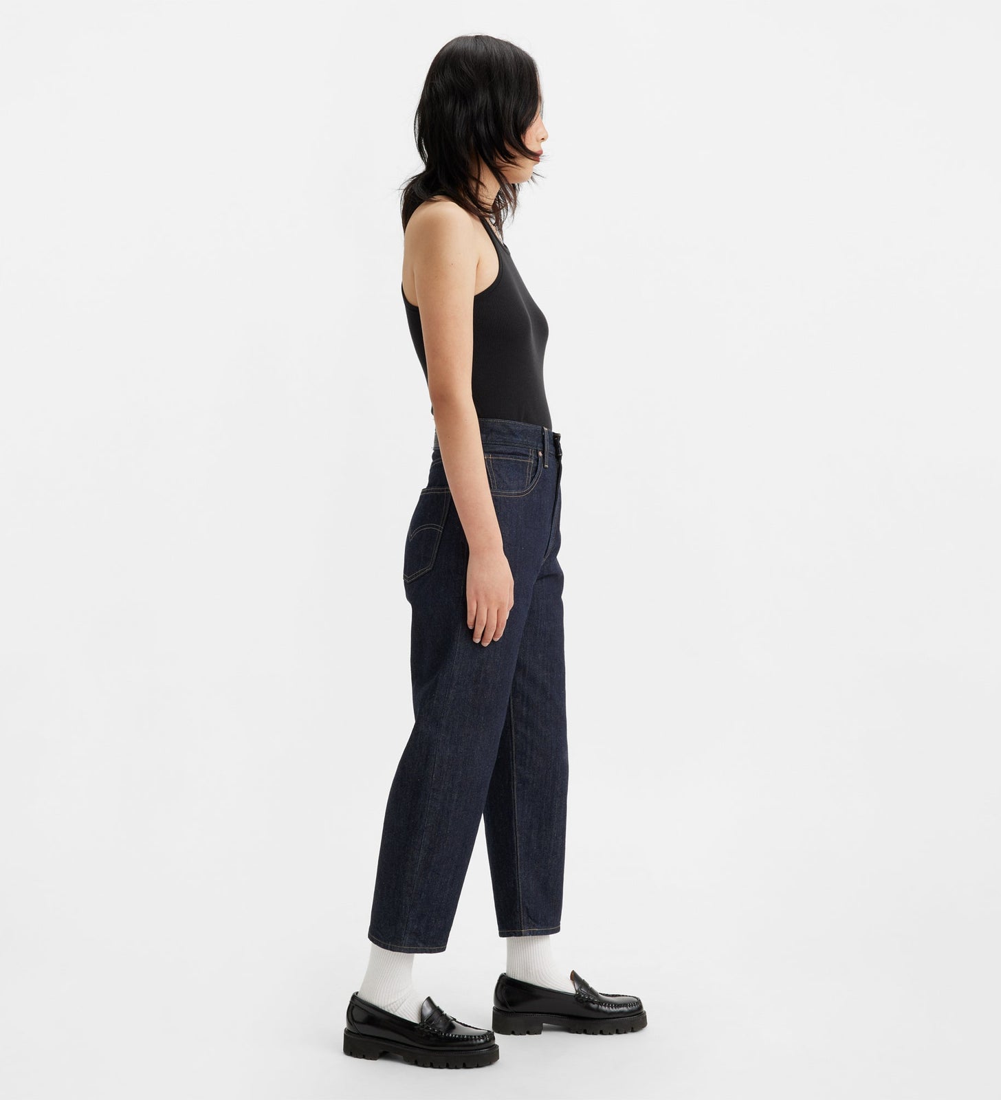 levi's® women's barrel jeans A5889000025- Moj Barrel Dark Rinse – Levi's Hong Kong