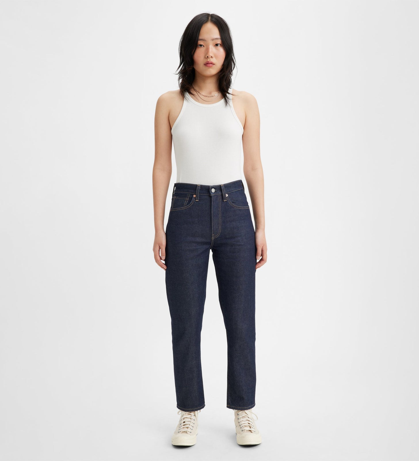 levi's® women's high-rise boyfriend jeans A589300002427 MOJ Ink Rinse Dark – Levi's Hong Kong