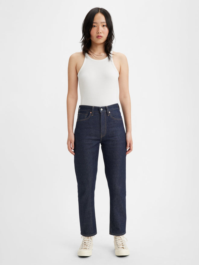 levi's® women's high-rise boyfriend jeans A589300002427 MOJ Ink Rinse Dark  – Levi's Hong Kong
