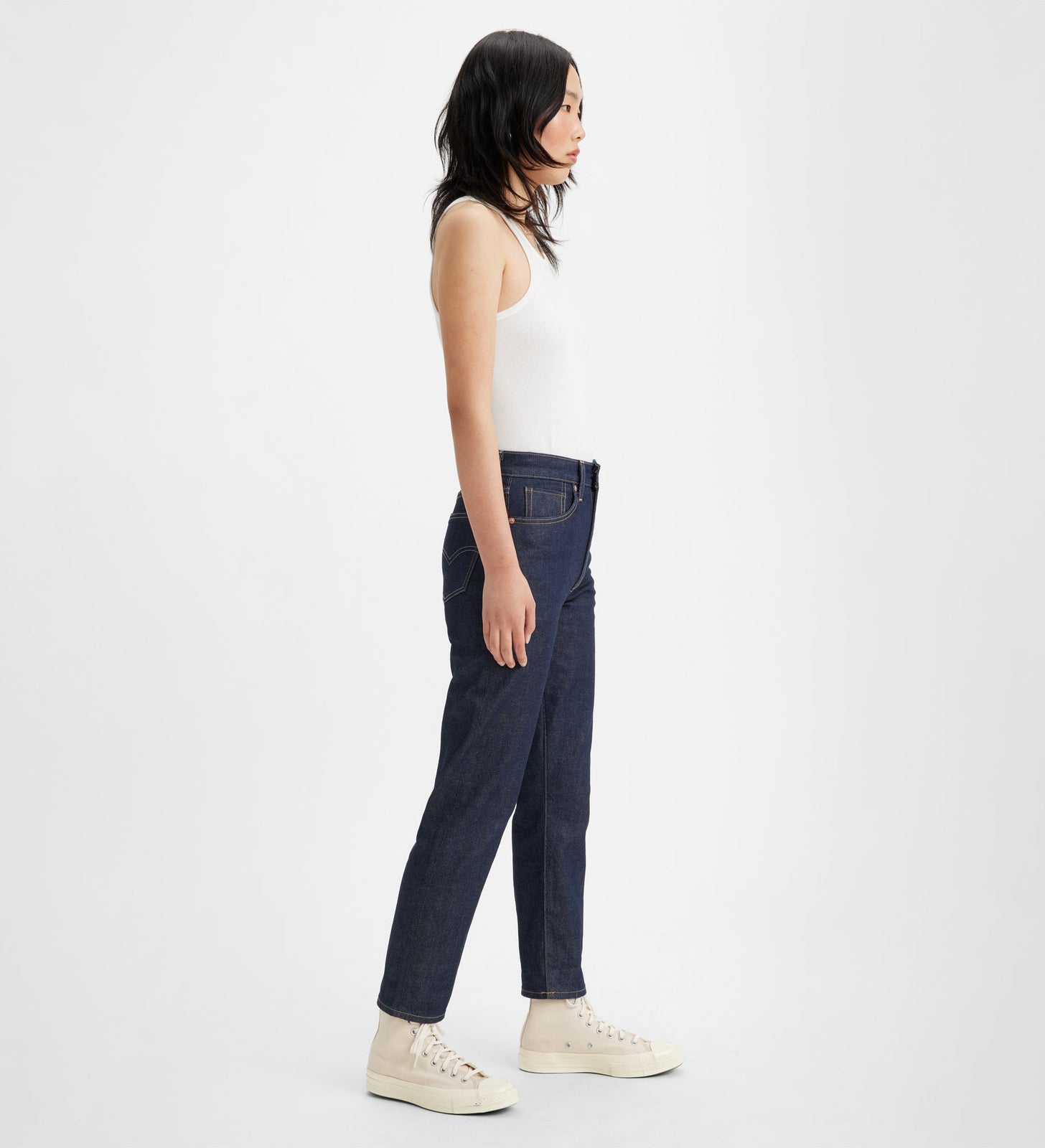 levi's® women's high-rise boyfriend jeans A589300002427 MOJ Ink Rinse Dark – Levi's Hong Kong