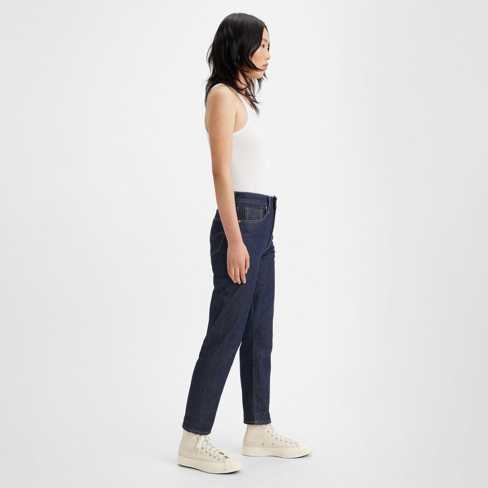 levi's® women's high-rise boyfriend jeans A589300002427 MOJ Ink Rinse Dark – Levi's Hong Kong