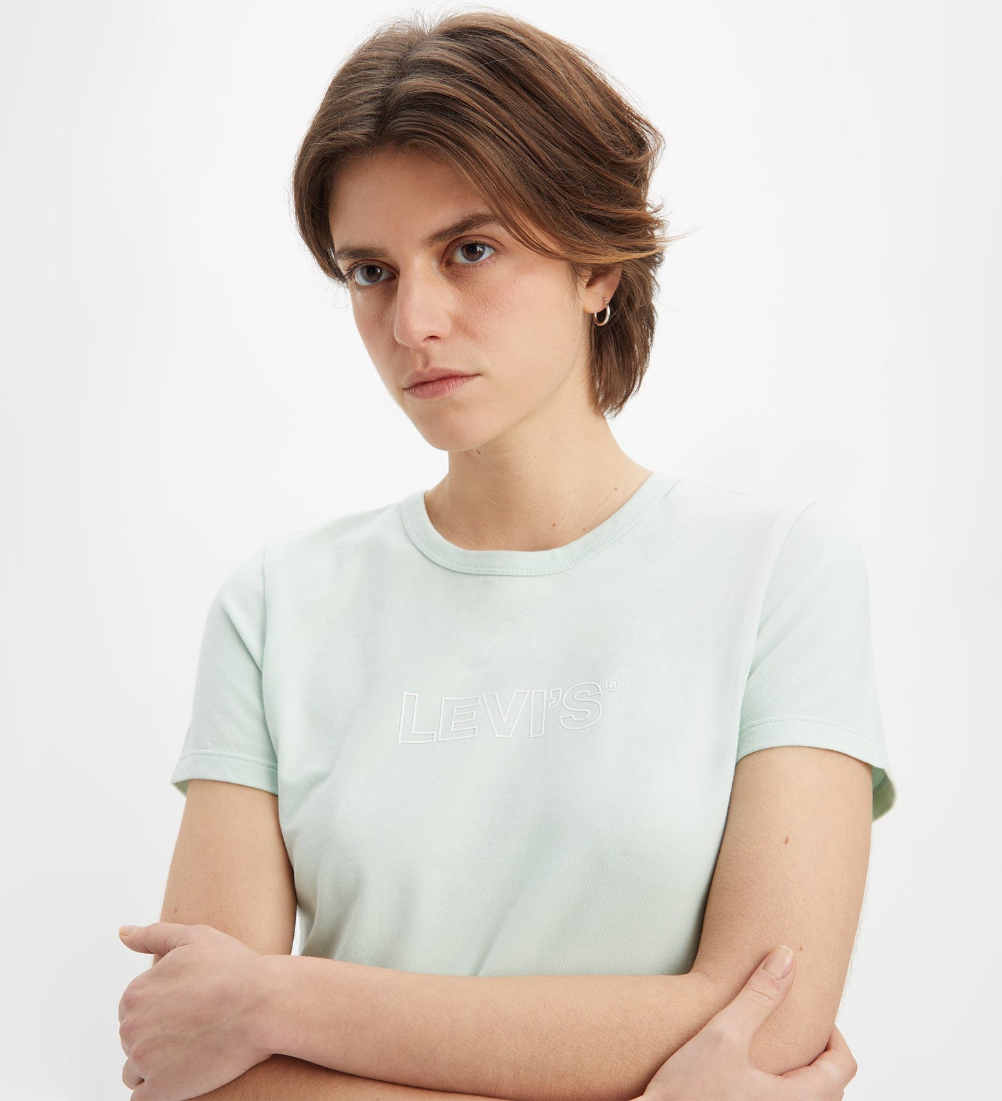 levi's®rickie 圖案 tee | 女裝 179440034XS- Minimal Sport Logo Outline Surf Spray - Blue – Levi's 香港