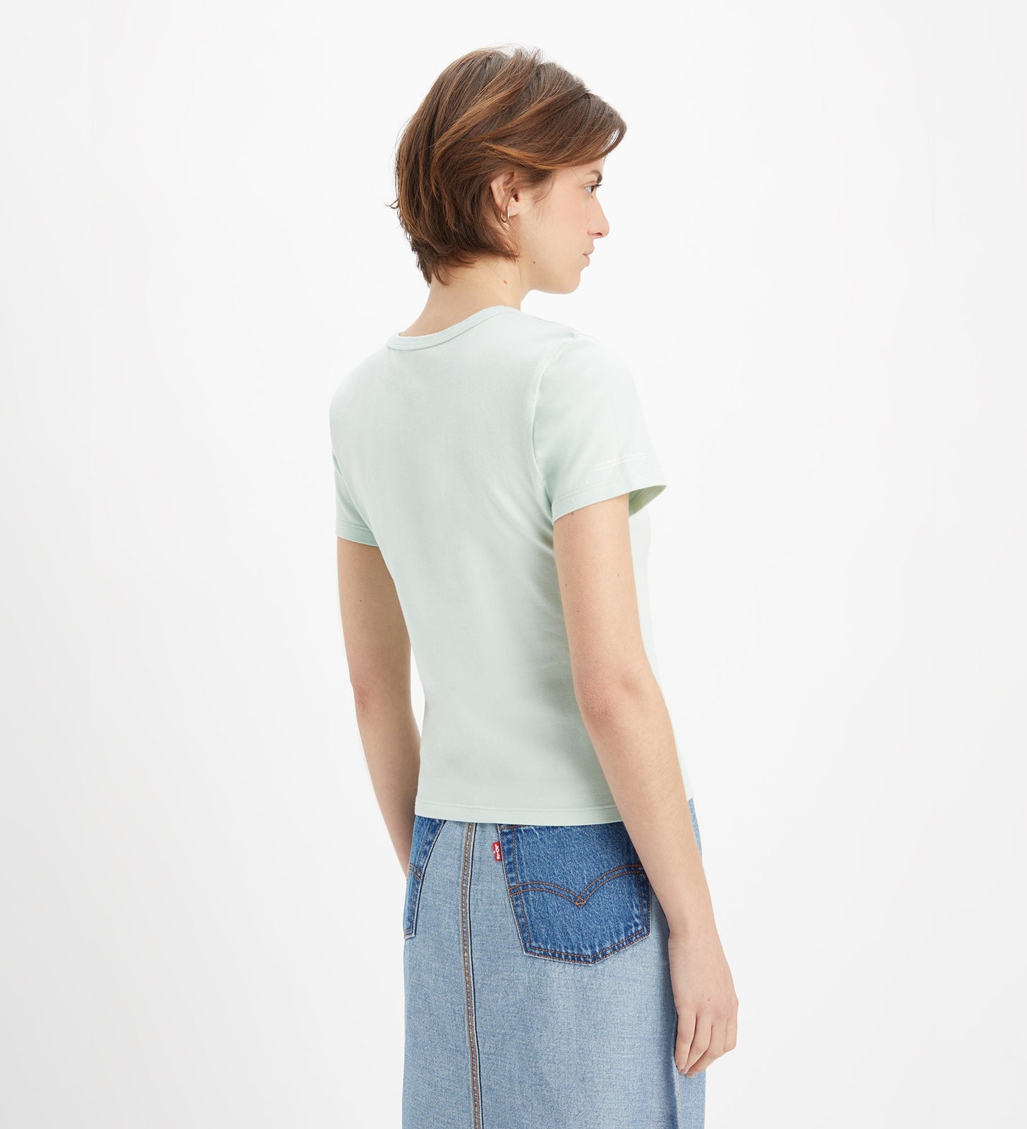 levi's®rickie 圖案 tee | 女裝 179440034XS- Minimal Sport Logo Outline Surf Spray - Blue – Levi's 香港