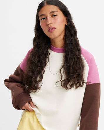 levi's® gold tab™ 寬鬆拼接長袖tee | 女裝 A59880000XS- Campout Egret, Puce, Spring Crocus  – Levi's 香港