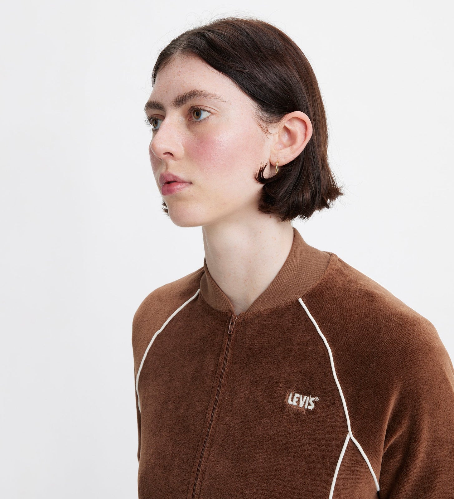 levi's® gold tab™ women's ivy league zip-up A59910000XS- Puce – Levi's Hong Kong