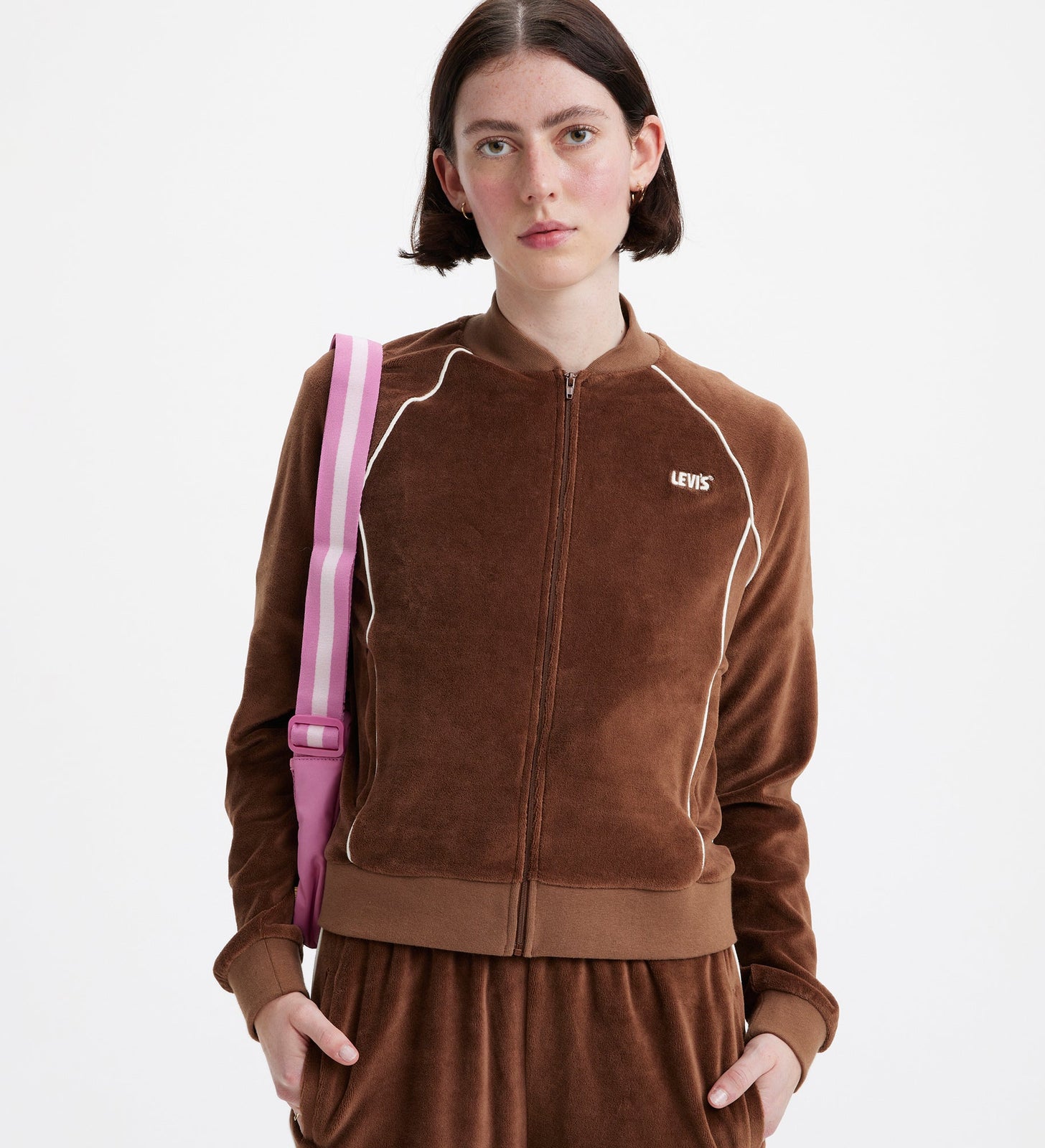 levi's® gold tab™ women's ivy league zip-up A59910000XS- Puce – Levi's Hong Kong