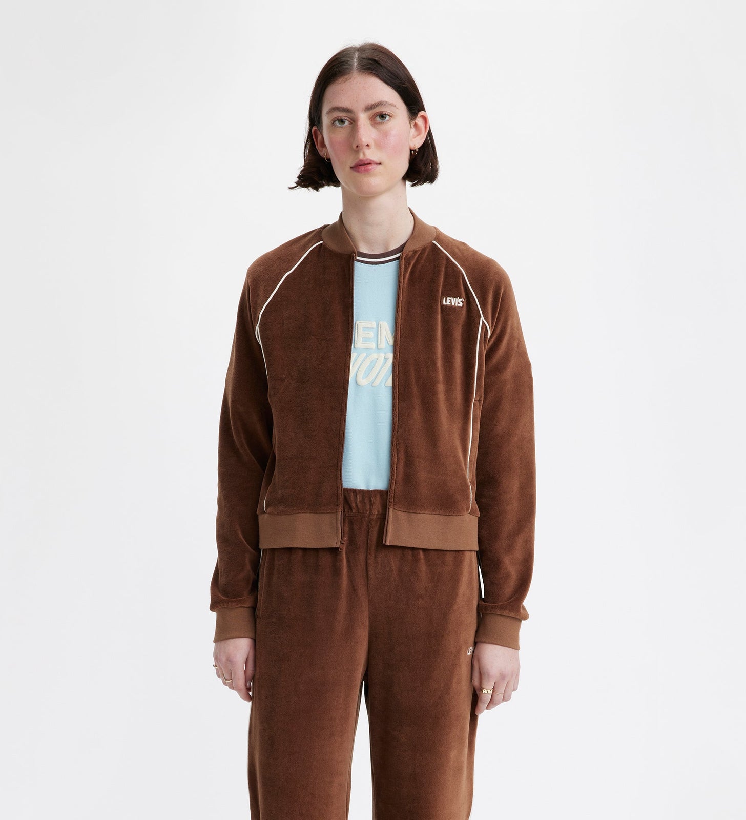 levi's® gold tab™ women's ivy league zip-up A59910000XS- Puce – Levi's Hong Kong