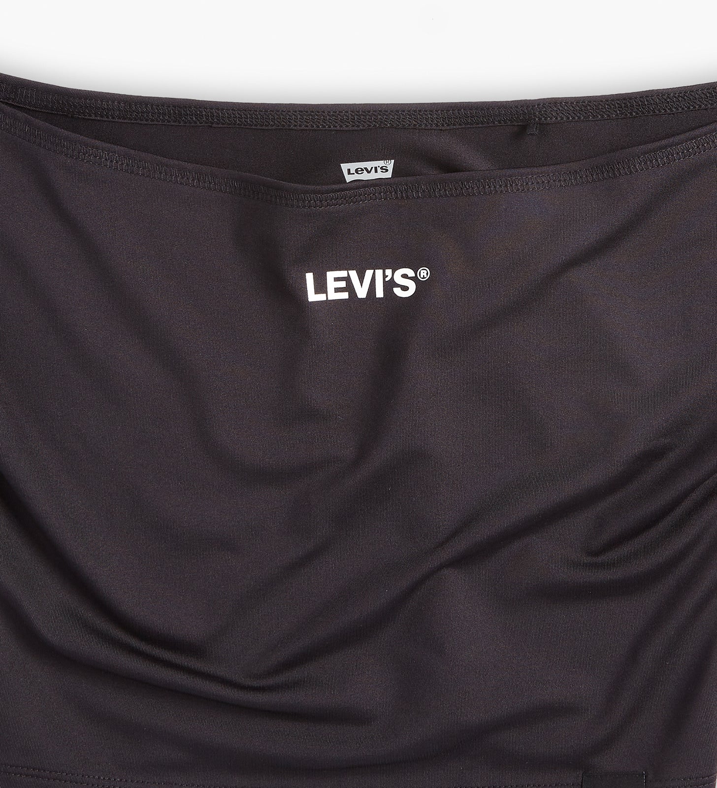 levi’s® y2k風短版黑色logo tee | 女裝 A60380002XS- Bardot Minimal Sport Logo Caviar - Black – Levi's 香港