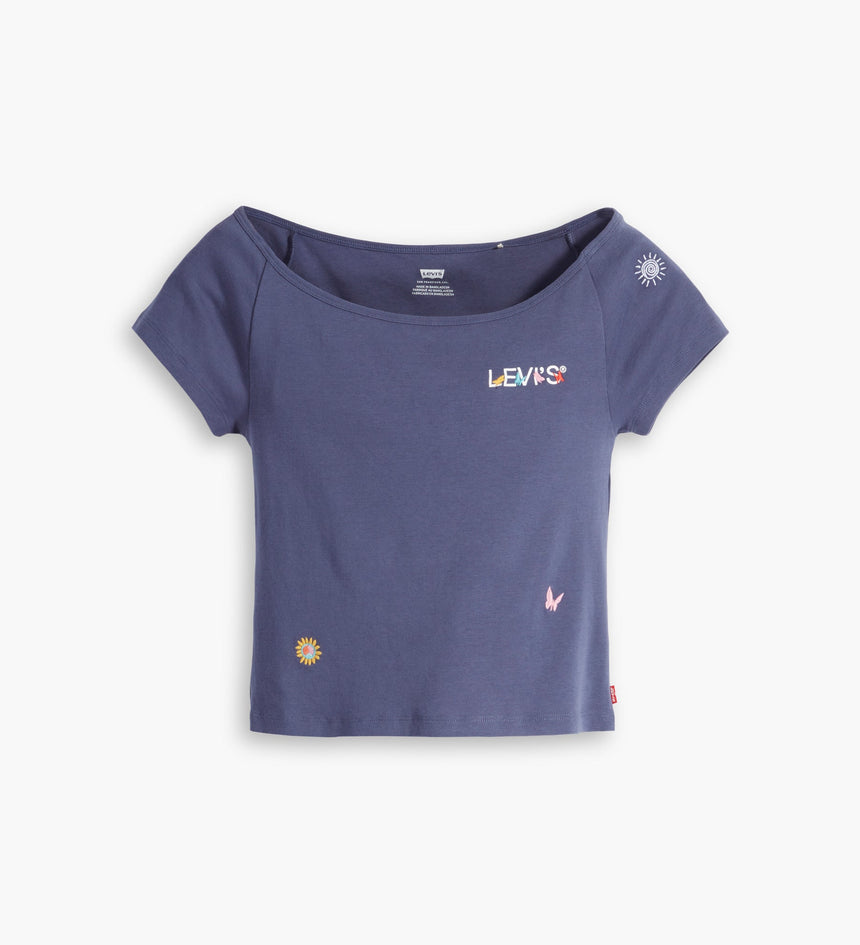 levi's® 圖案babe tee | 女裝 A60650001XS- Sweet Butterflies Crown Blue - Blue – Levi's 香港