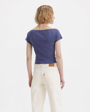 levi's® women's graphic babe t-shirt A60650001XS- Sweet Butterflies Crown Blue - Blue  – Levi's Hong Kong