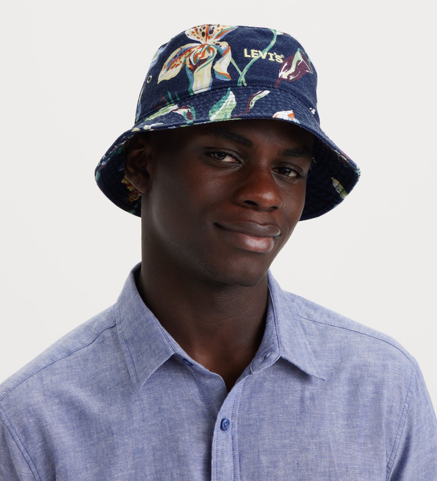 levi's® men's headline logo bucket hat D79480004S- Navy Blue – Levi's Hong Kong