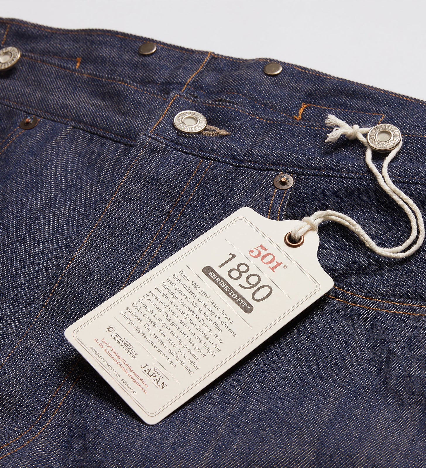 levi's® lvc® 1890 501® 牛仔褲 | 男裝 9050100223032 Blue - Dark Indigo - Flat Finish – Levi's 香港