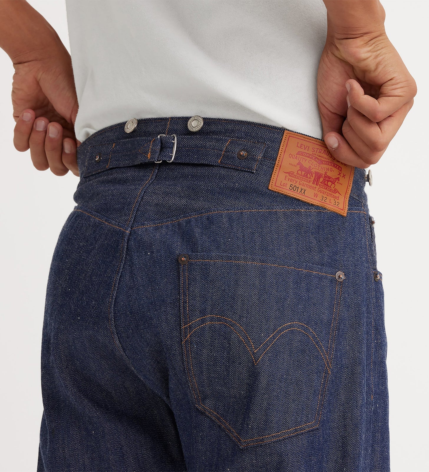 levi's® lvc® 1890 501® 牛仔褲 | 男裝 9050100223032 Blue - Dark Indigo - Flat Finish – Levi's 香港