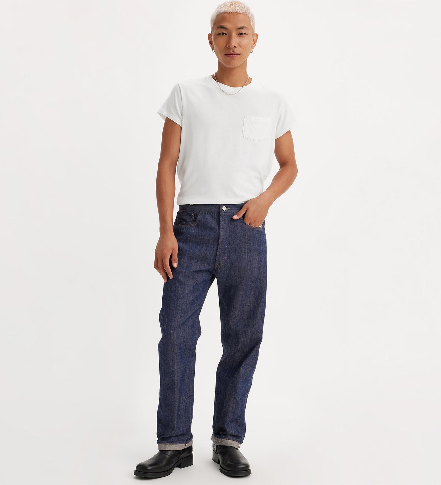 levi's® lvc® 1890 501® 牛仔褲 | 男裝 9050100223032 Blue - Dark Indigo - Flat Finish – Levi's 香港
