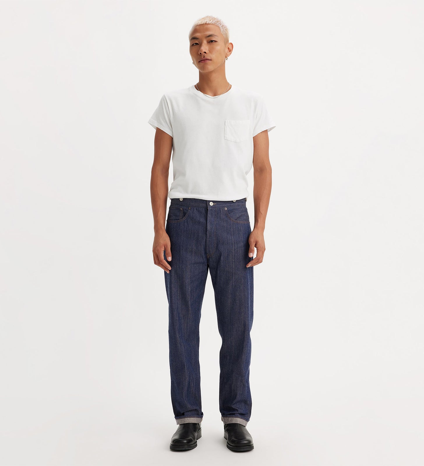 levi's® lvc® 1890 501® 牛仔褲 | 男裝 9050100223032 Blue - Dark Indigo - Flat Finish – Levi's 香港