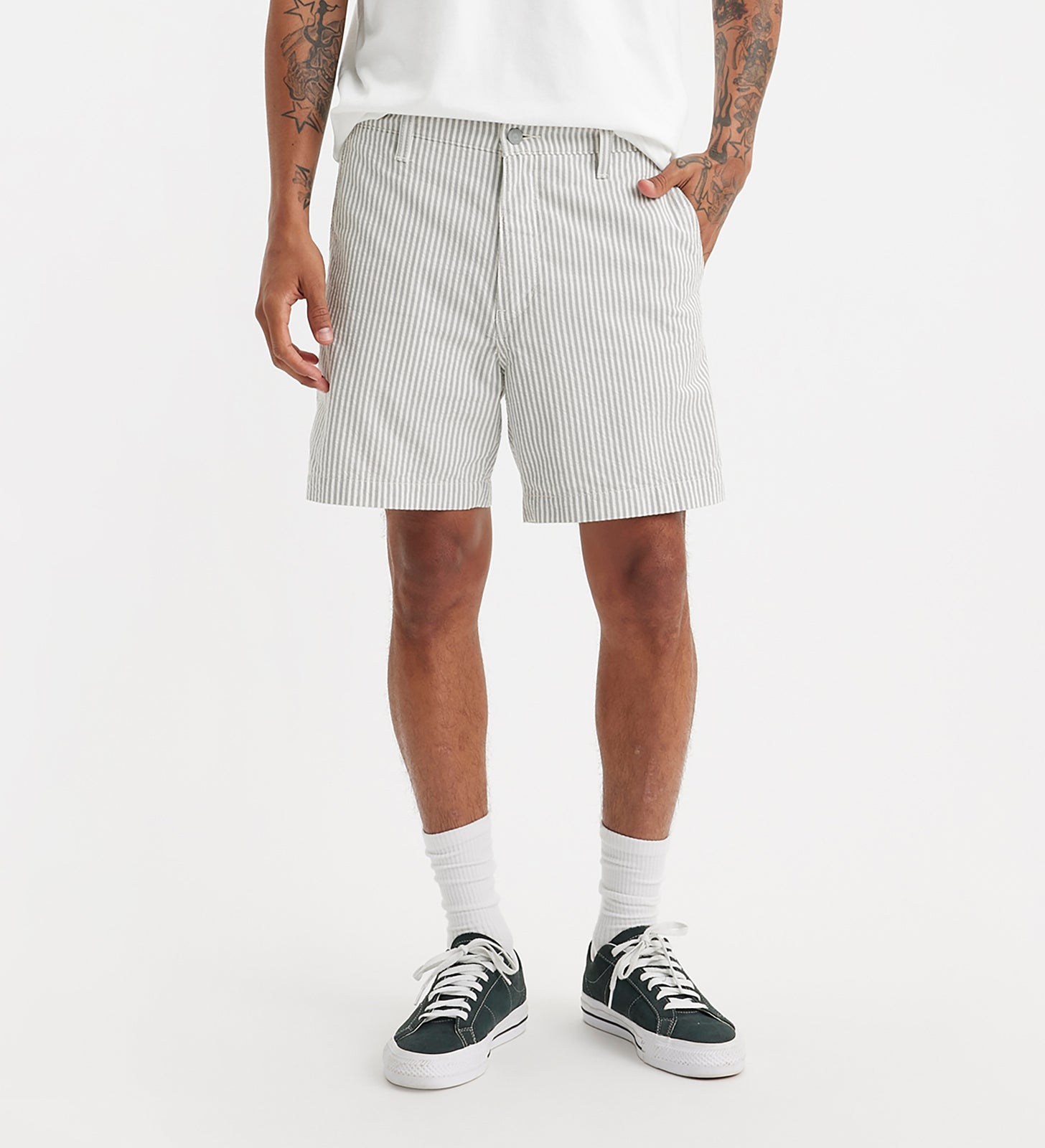 levi's® men's xx chino authentic 6" shorts A4661003228- Weathervane Marlon Stripe Seersucker – Levi's Hong Kong