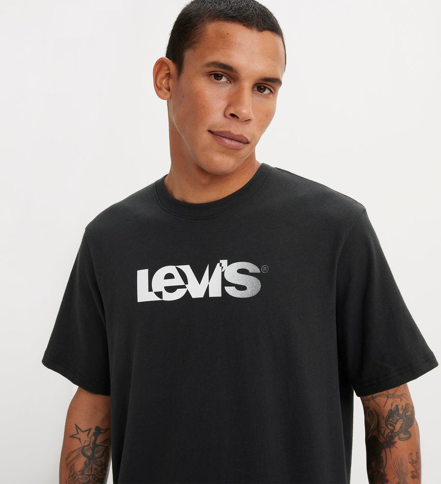 levi's® men's relaxed fit short-sleeve graphic t-shirt 161431332S- Overlap Logo Caviar - Black – Levi's Hong Kong