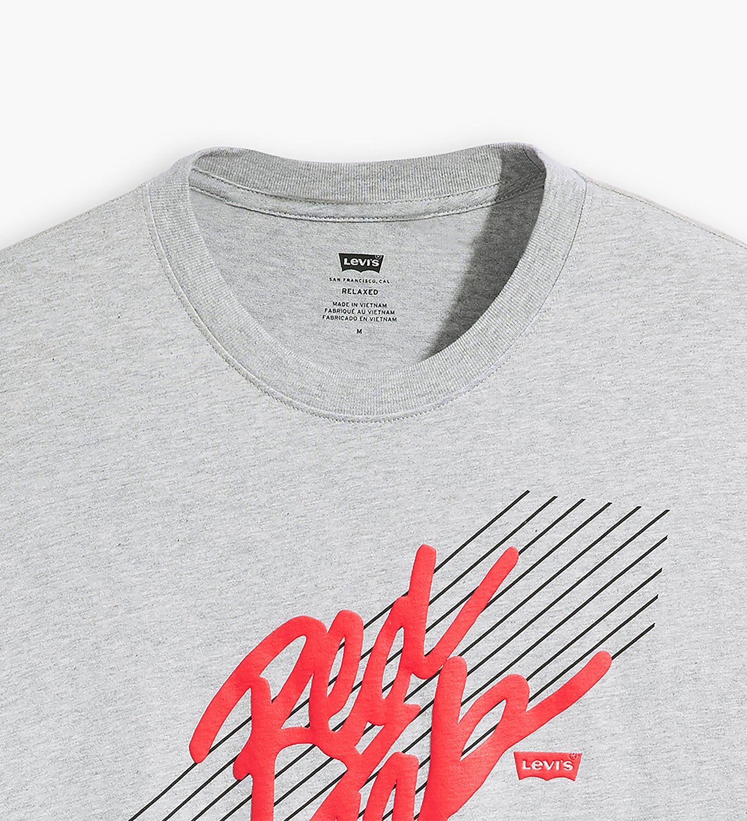 levi's® 寬鬆剪裁短袖圖案t恤 | 男裝 161431395S- Red Tab Midtone Heather Gray – Levi's 香港