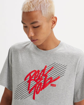 levi's® men's relaxed fit short-sleeve graphic t-shirt 161431395S- Red Tab Midtone Heather Gray  – Levi's Hong Kong
