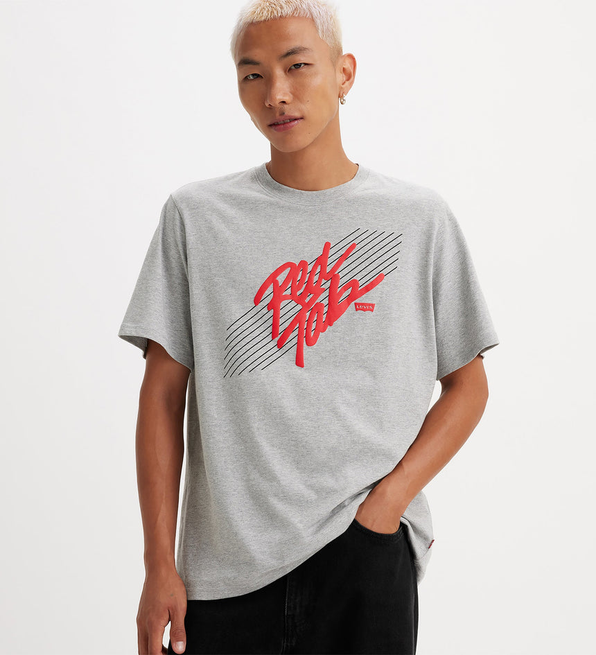 levi's® 寬鬆剪裁短袖圖案t恤 | 男裝 161431395S- Red Tab Midtone Heather Gray – Levi's 香港
