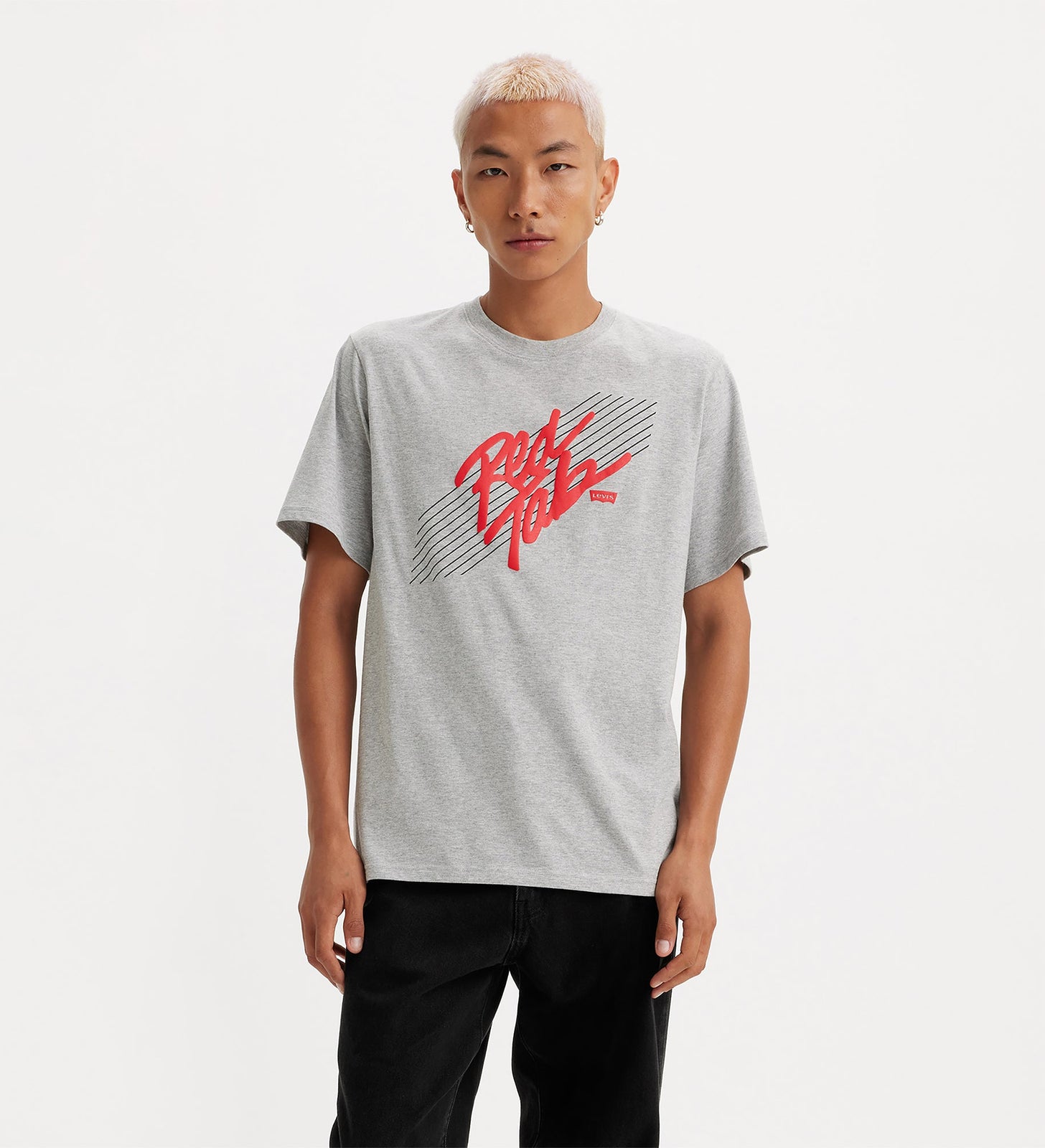 levi's® 寬鬆剪裁短袖圖案t恤 | 男裝 161431395S- Red Tab Midtone Heather Gray – Levi's 香港