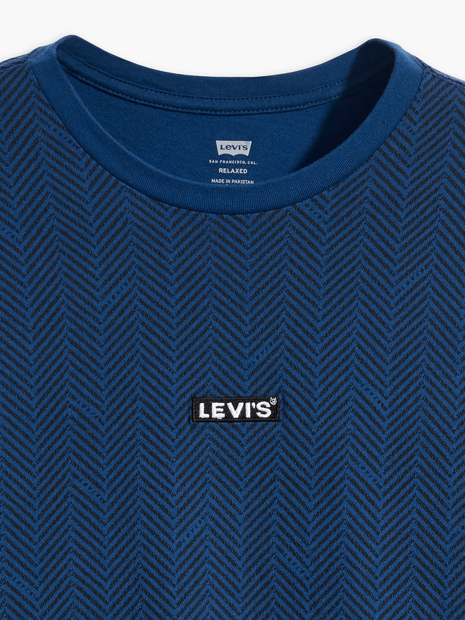 levi's®  寬鬆 baby tab 短袖 t 恤| 男裝 795540071XS- Italic Surge Navy Peony  – Levi's 香港