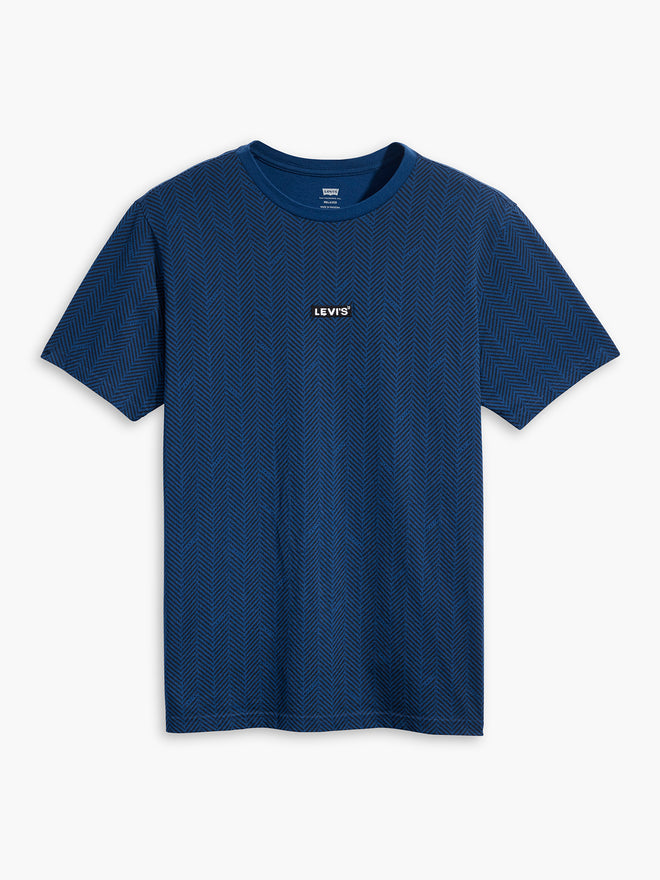 levi's®  寬鬆 baby tab 短袖 t 恤| 男裝 795540071XS- Italic Surge Navy Peony  – Levi's 香港