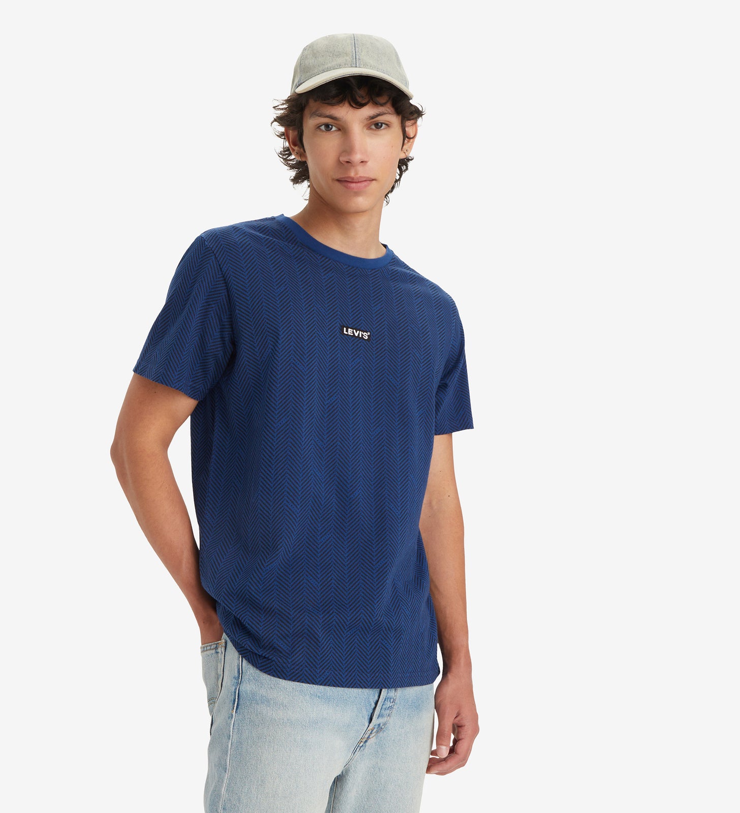 levi's®  寬鬆 baby tab 短袖 t 恤| 男裝 795540071XS- Italic Surge Navy Peony – Levi's 香港