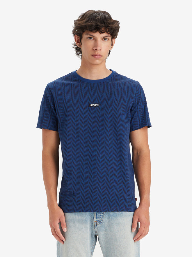 levi's®  寬鬆 baby tab 短袖 t 恤| 男裝 795540071XS- Italic Surge Navy Peony  – Levi's 香港