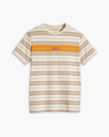 levi's® men's relaxed baby tab short-sleeve t-shirt 795540084XS- Ray Stripe Oatmeal  – Levi's Hong Kong