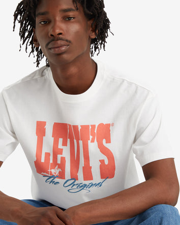 levi's® men's vintage fit graphic t-shirt 873730105XS- Levi Archival White+ - White  – Levi's Hong Kong