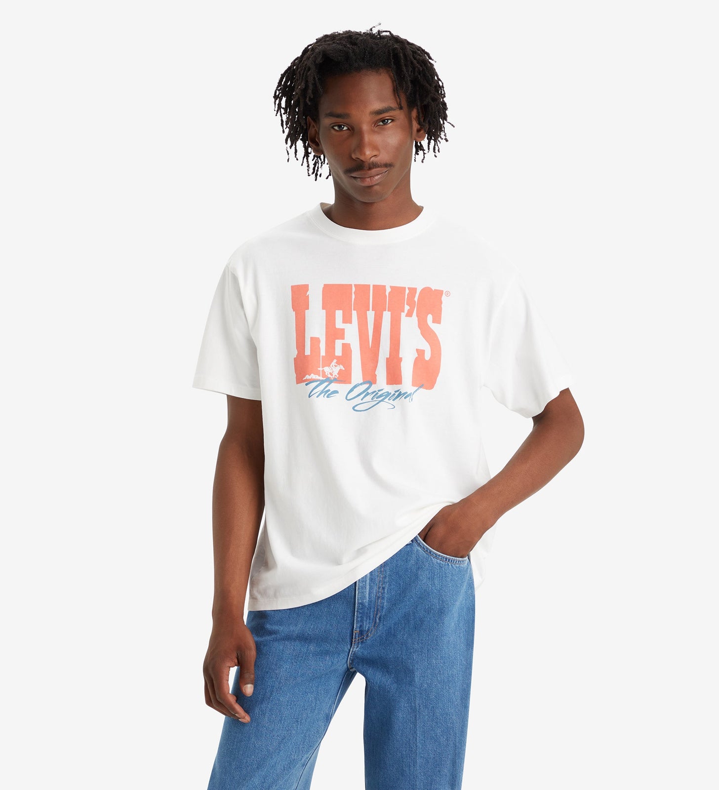 levi's® 男裝復古印花圖案tee 873730105XS- Levi Archival White+ - White – Levi's 香港