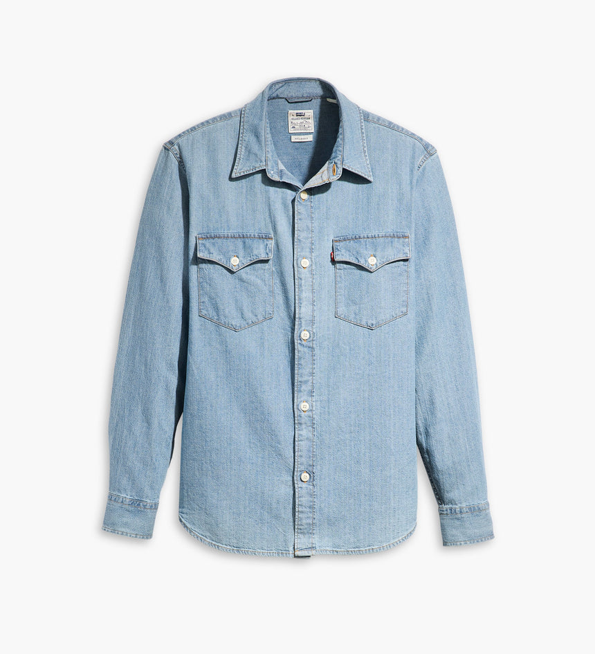 levi's® 寬鬆版型西部襯衫 | 男裝 A19190035XS- Kibler Indigo Mid Wash - Blue – Levi's 香港