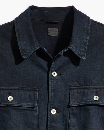 levi's® men's masonic patch pocket overshirt A57210004XS- Wes Blue Black Overdye - Black  – Levi's Hong Kong