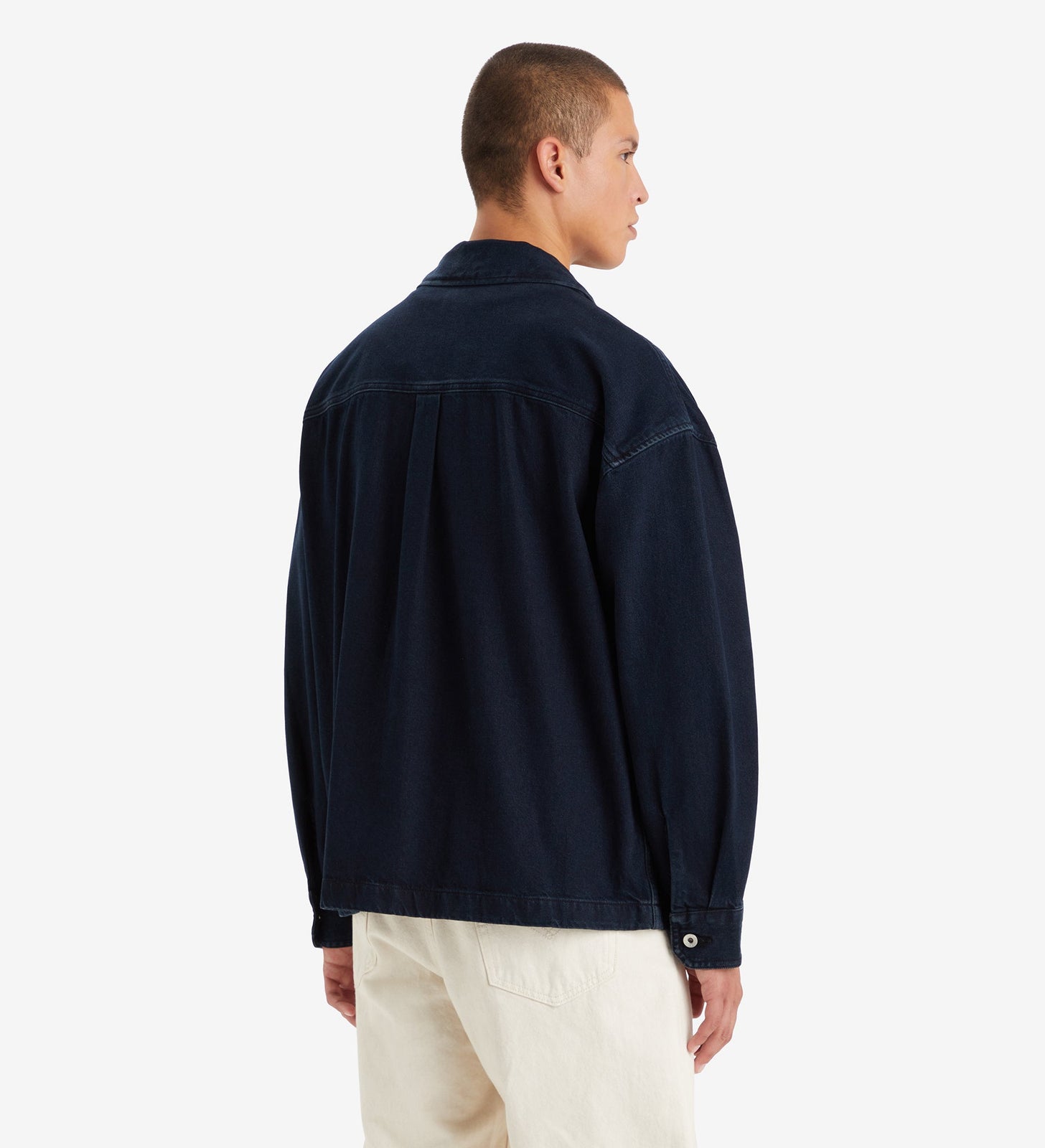 levi's® men's masonic patch pocket overshirt A57210004M- Wes Blue Black Overdye - Black – Levi's Hong Kong
