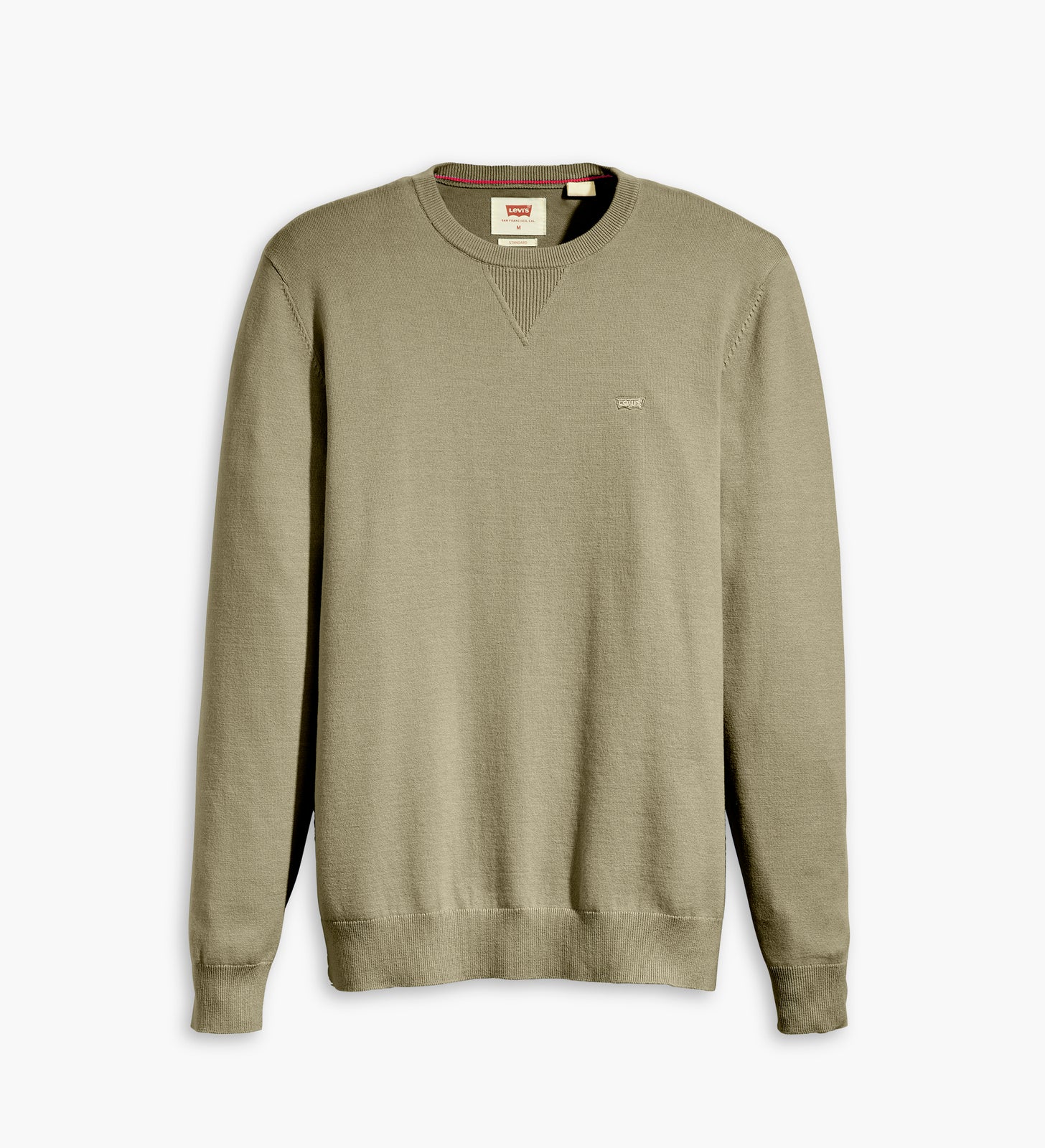 levi's® men's lightweight housemark sweater A72070004XS- Smokey Olive – Levi's Hong Kong