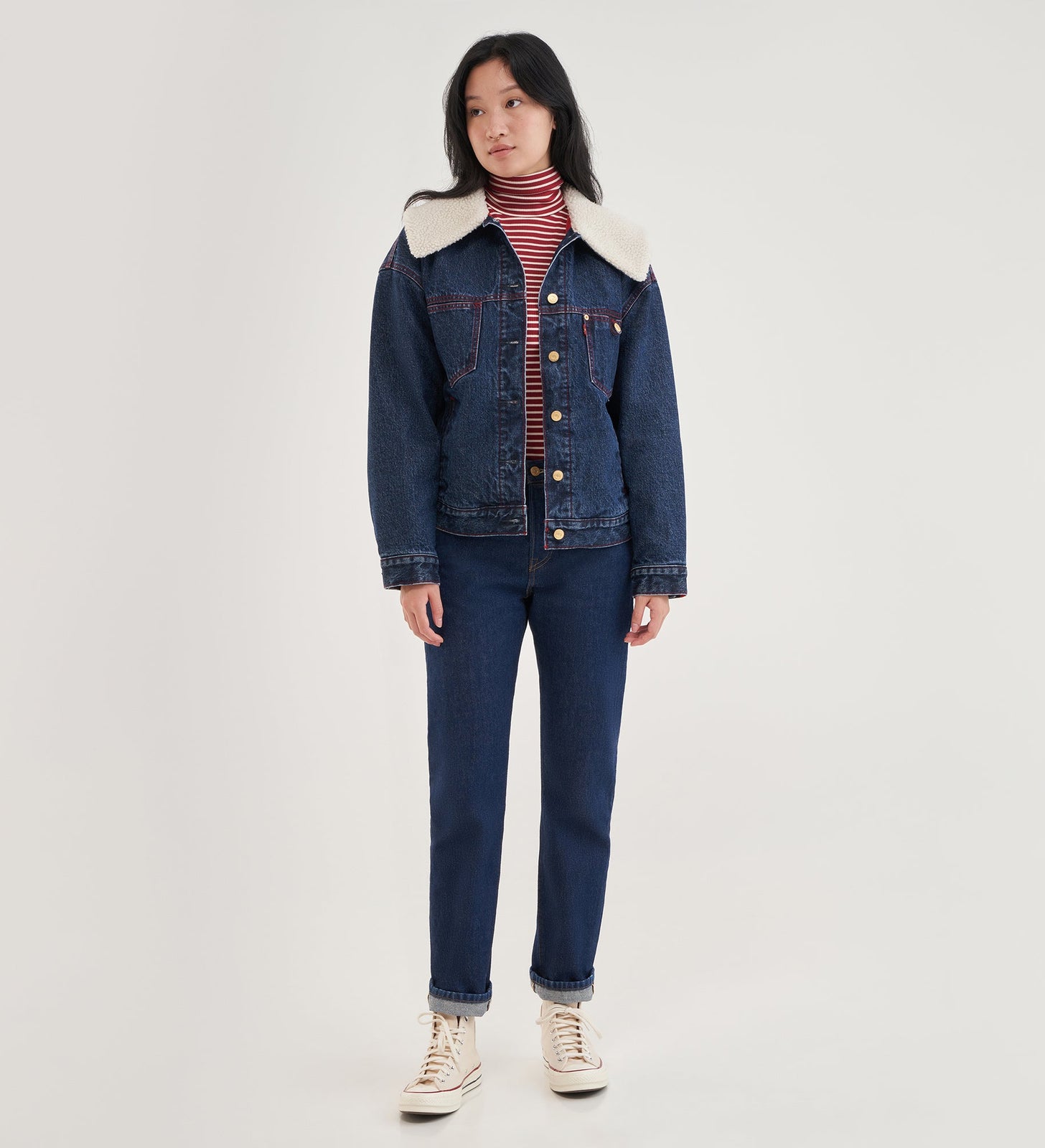 levi's®  501® 經典原創牛仔褲| 女裝 1250104992428 Cny Gold Rinse - Dark Indigo - Flat Finish – Levi's 香港