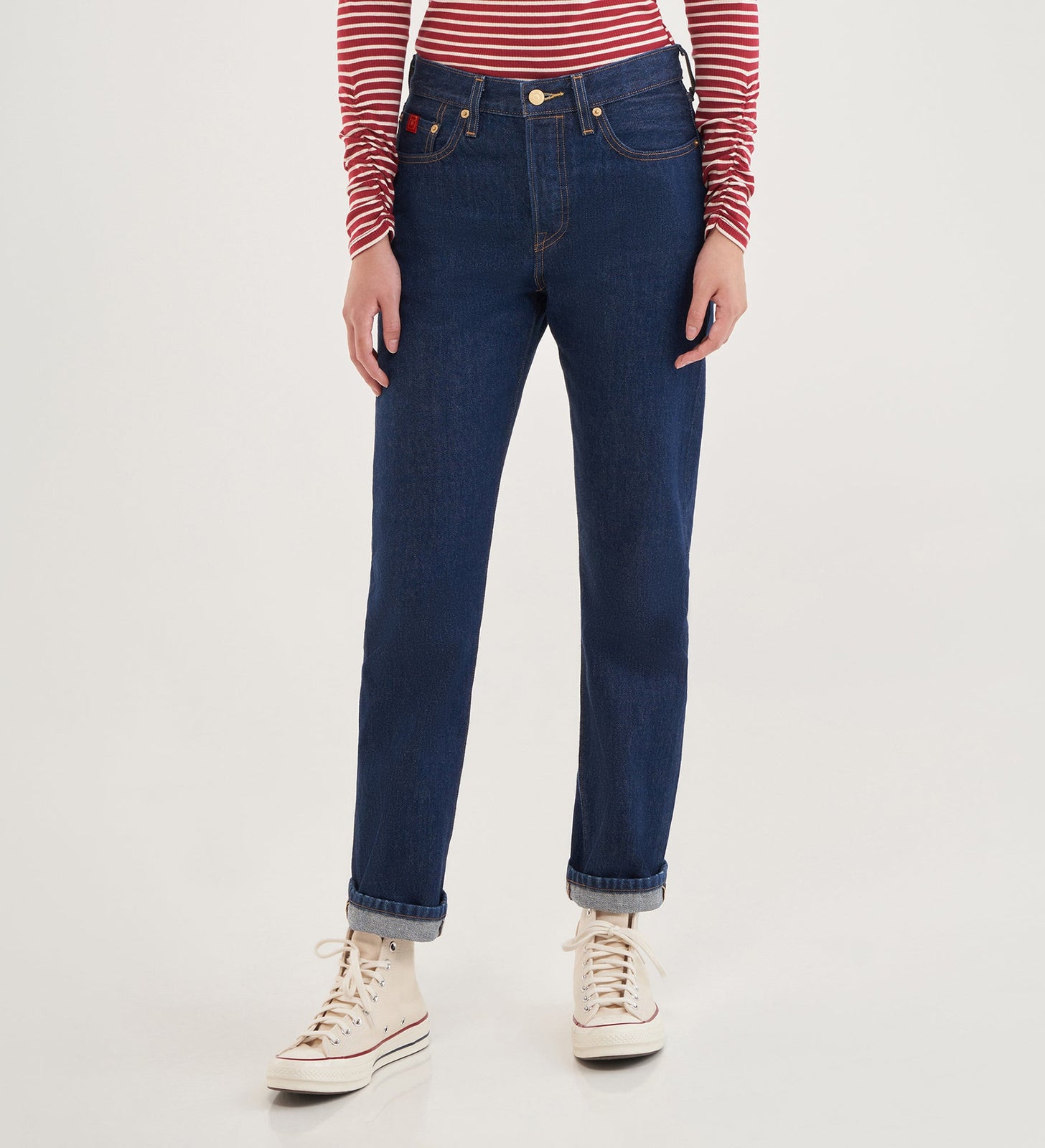 levi's®  501® 經典原創牛仔褲| 女裝 1250104992428 Cny Gold Rinse - Dark Indigo - Flat Finish – Levi's 香港