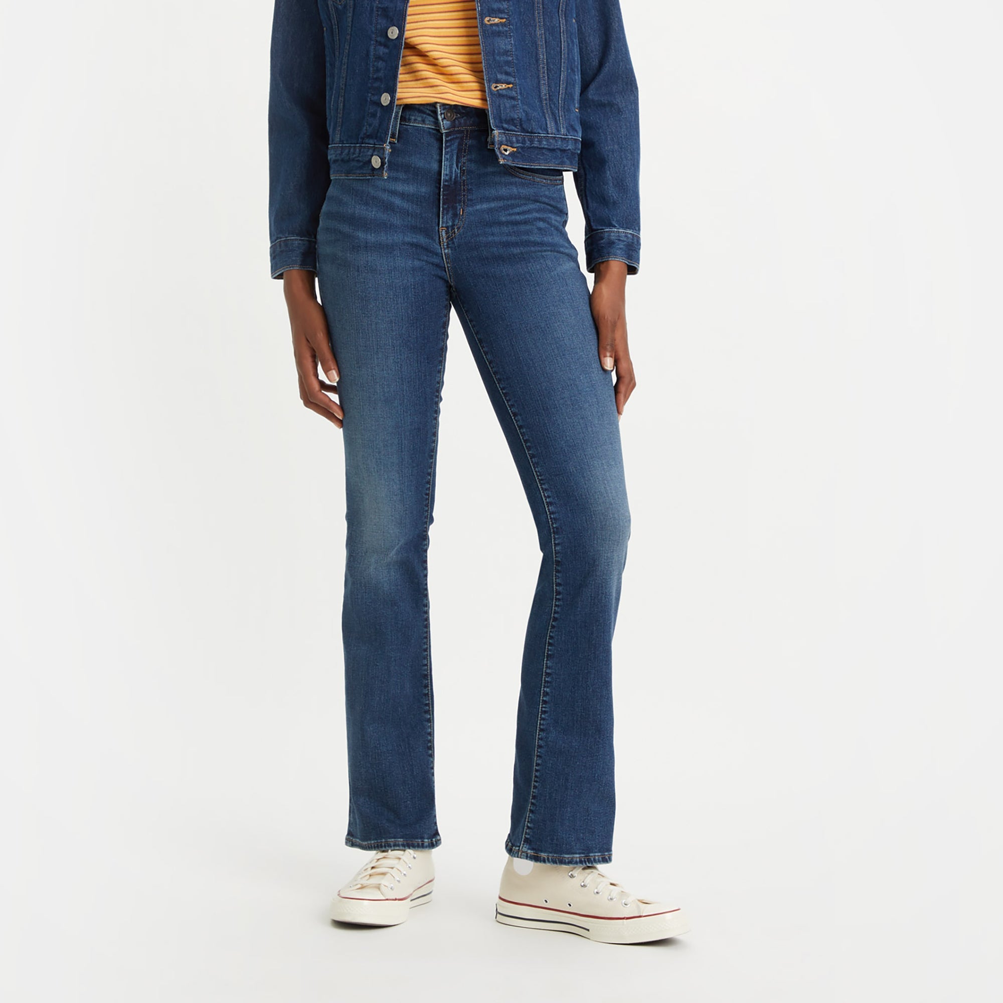 Levi s Women s 725 High Rise Bootcut Jeans Blue Wave Dark Levi s HK Levi s Hong Kong