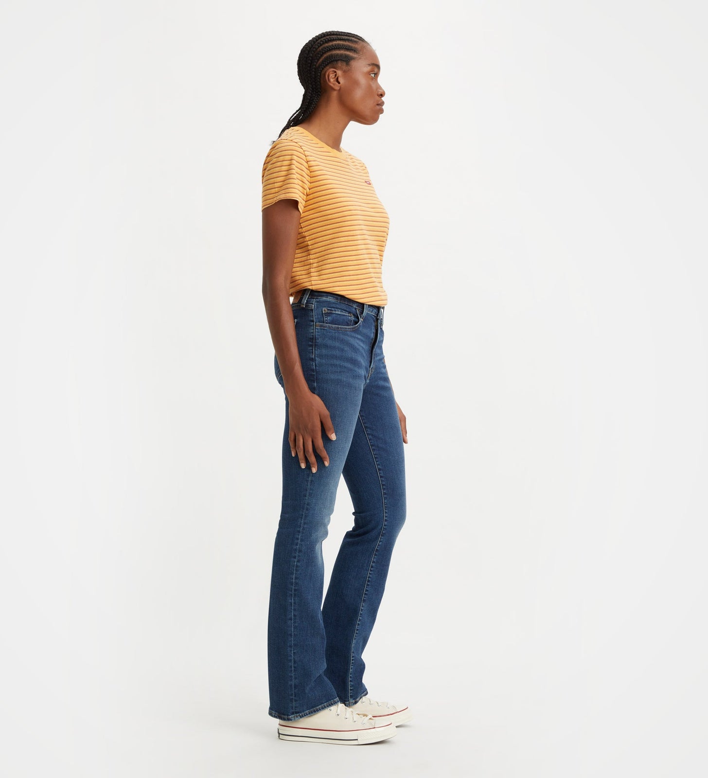 levi’s® women's 725 high-rise bootcut jeans 1875901152430 Blue Wave Dark – Levi's Hong Kong