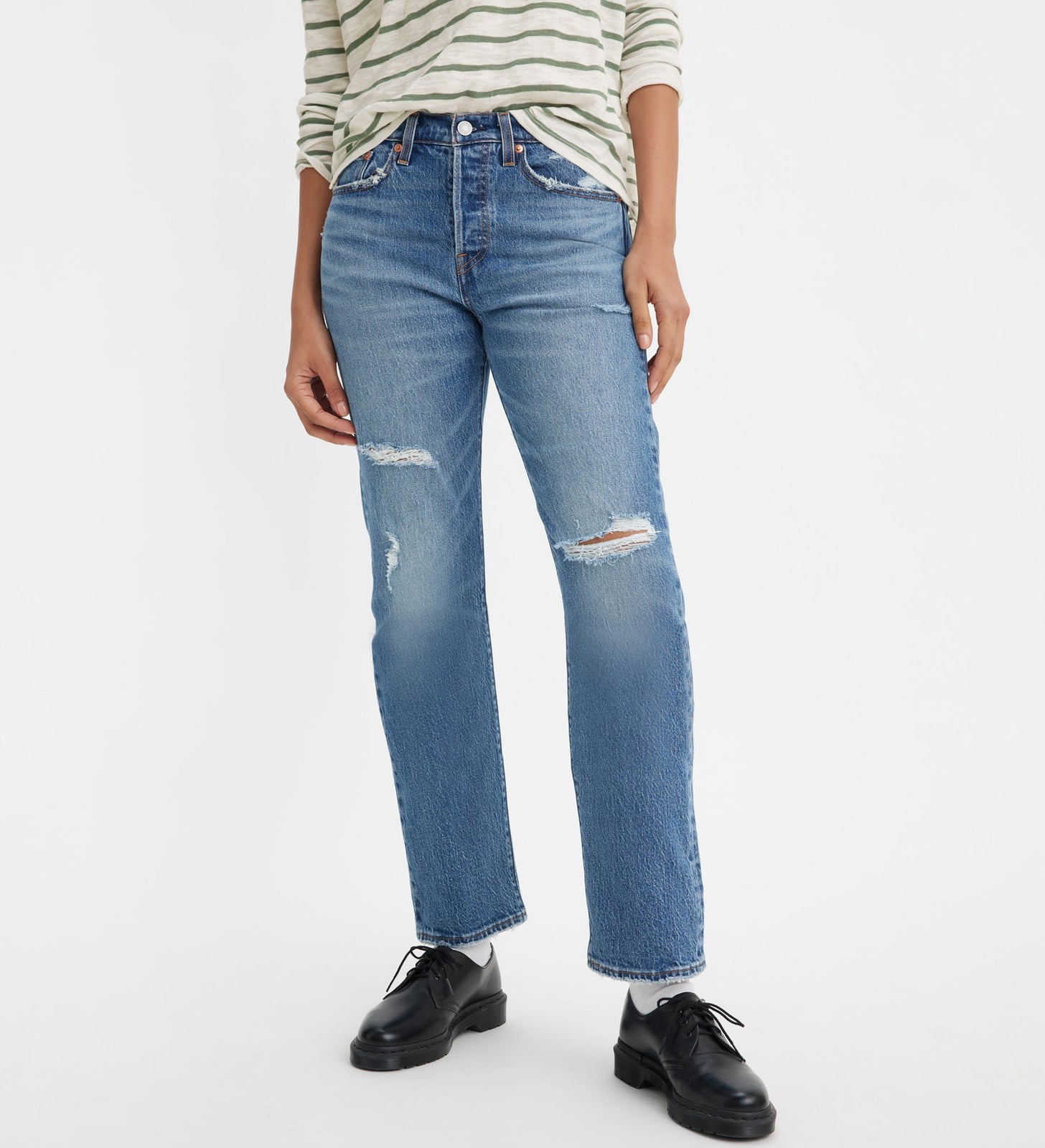 levi's® 直腳牛仔褲 | 女裝 3496402052428 Neither Here Nor There - Medium Indigo - Worn In – Levi's 香港